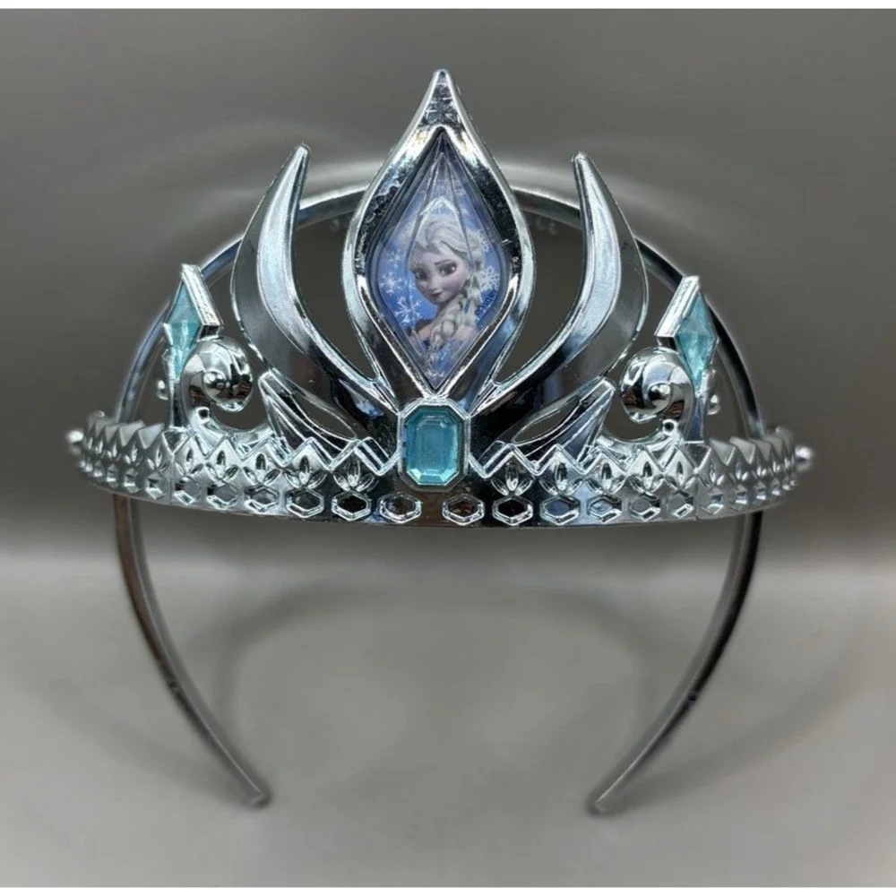 Disney‎ Frozen Elsa Dress-Up Tiara and Shoes 3-6 years Blue Costume Halloween